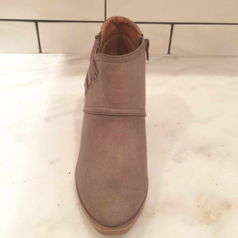 Taupe Ankle Booties - Picture 3 of 5